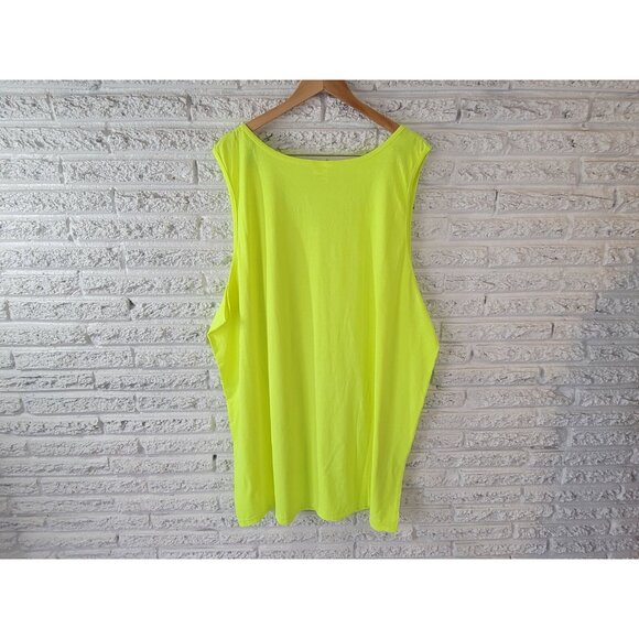 Pro Club Mens Shirt 5XL Tank Long Fluorescent Yellow Activewear YEL25E - Picture 5 of 7